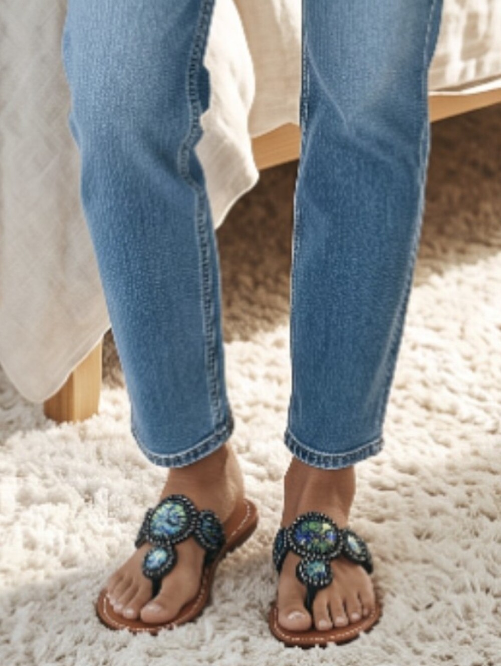 Tommy Bahamas Women's Thong Leather Sandals